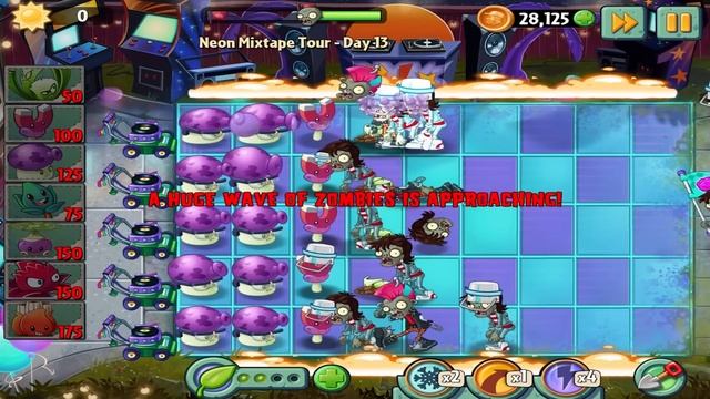 Plants vs Zombies 2: Neon Mixtape Tour - Day 13 Walkthrough смотреть онлайн