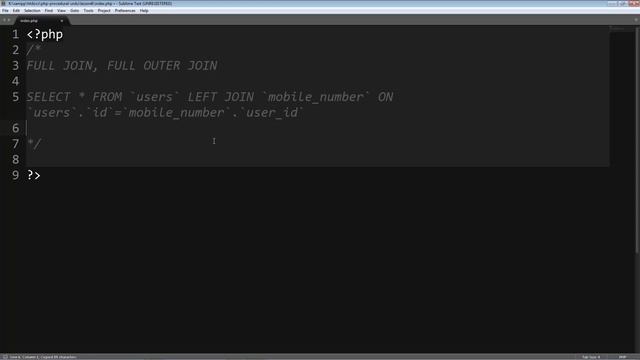 PHP Procedural & MySQLi Lesson 55: SQL FULL JOIN or FULL OUTER JOIN (Urdu/Hindi) смотреть онлайн