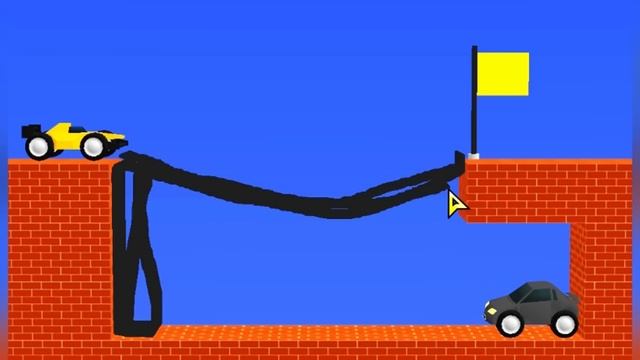 НАРИСУЙ МОСТ ДЛЯ ЖЕЛТОЙ МАШИНКИ! Draw Bridge смотреть онлайн