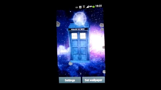 TARDIS 3D Live Wallpaper on Android Google Play смотреть онлайн