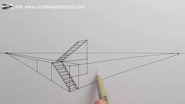 How to Draw a Modern House in 2-Point Perspective with Steps смотреть онлайн