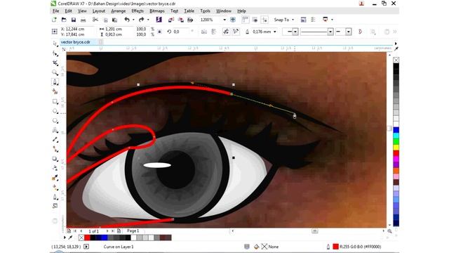 CorelDraw Tutorial #6 : Close Up Vector part 2 ( Membuat Mata ) смотреть онлайн
