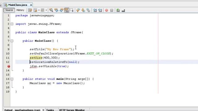 Java Swing Tutorial 5 || How to create frame in java by extending JFrame class || Java Swing смотреть онлайн