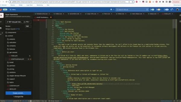 How to edit content from a GitLab Merge Request