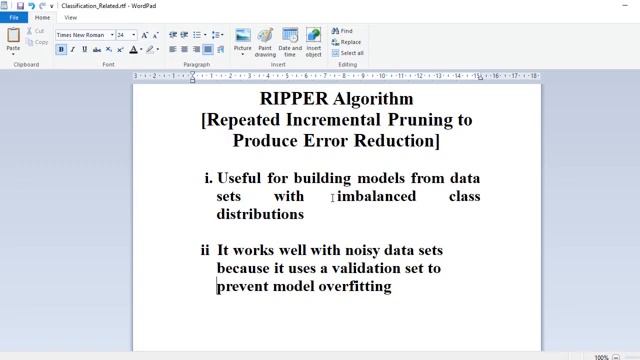 RIPPER[Repeated Incremental Pruning to Produce Error Reduction] смотреть онлайн