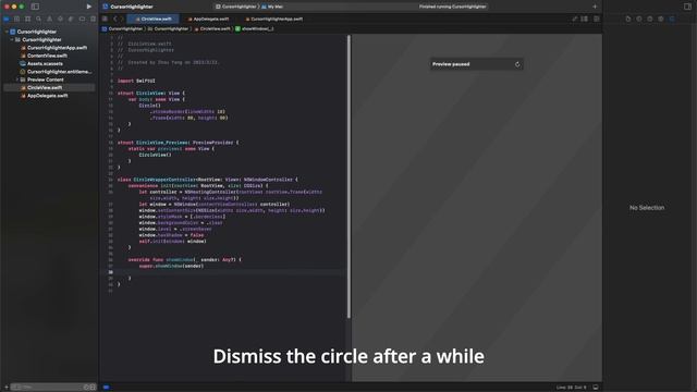 Build a macOS menu bar app to highlight mouse clicks with SwiftUI смотреть онлайн
