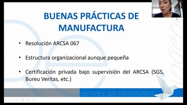 CHARLA INTRODUCTORIA: NOTIFICACIÓN SANITARIA Y BUENAS PRÁCTICAS DE MANUFACTURA смотреть онлайн