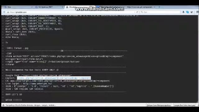 Joomla ADSmanager Exploit Arbitrary File Upload Vulnerability [ Tutorial ] смотреть онлайн