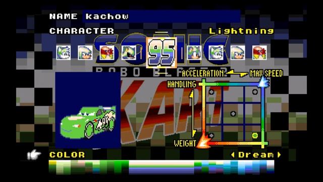 Lightning McQueen in Sonic Robo Blast 2 Kart смотреть онлайн