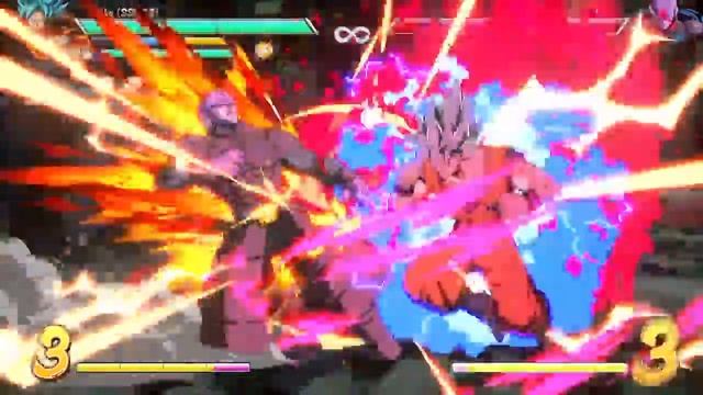 DRAGON BALL FighterZ - SSGSS Vegito vs Zamasu (fused) Dramatic Finished gameplay смотреть онлайн
