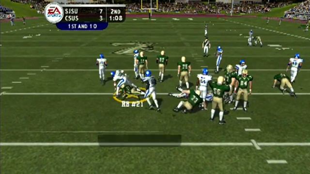 NCAA Football 2004 Ps2 Gameplay - Joe Montana 16 Rant????