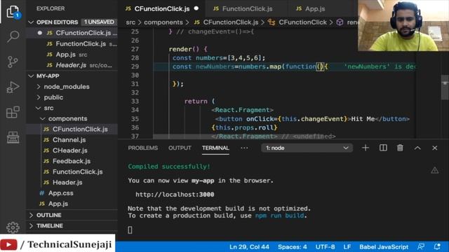 ReactJS Tutorial - 16 - List in React - Map Function ()- Live Example? смотреть онлайн
