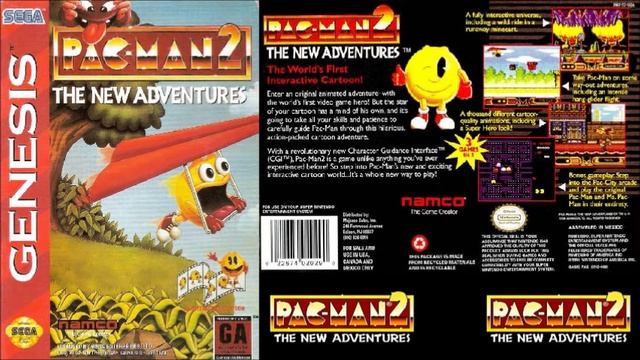 Pac-Man 2: The New Adventures - The Gum Monster (Sega Genesis Version) смотреть онлайн