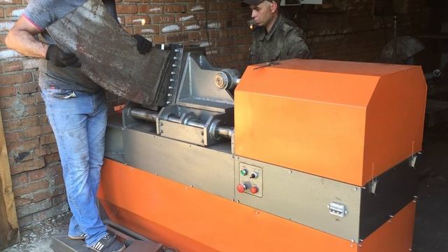 Станок для изготовления шнеков. смотреть онлайн