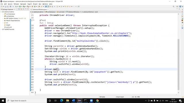 #Tutorials 8 Selenium || What is different between driver.close() and driver.quite() смотреть онлайн