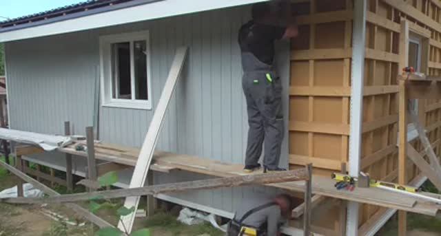 Монтаж винилового вертикального сайдинга. смотреть онлайн