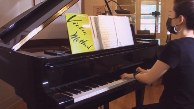 Shinozaki violin method volume 2-48 소나타에서 Mozart Andante Grazioso Sonata in A K 331 피아노 반주 смотреть онлайн