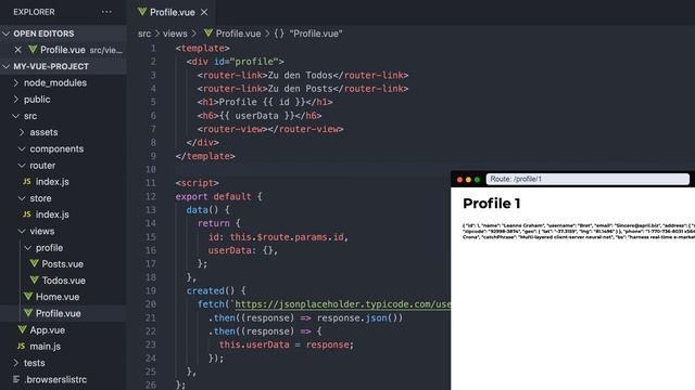 Router Link Navigation und Routerprogrammierung | Vue.js in a Nutshell смотреть онлайн
