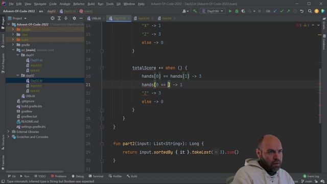Advent of Code 2022 Day 2 - Kotlin (Rock Paper Scissors) смотреть онлайн