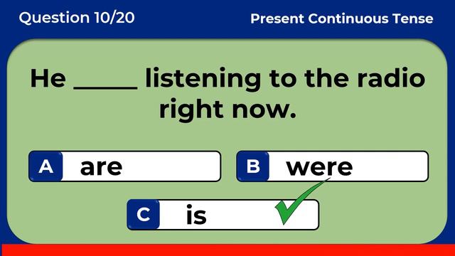 Present Continuous Tense Quiz | Can You Pass This Quiz? Part 1 смотреть онлайн