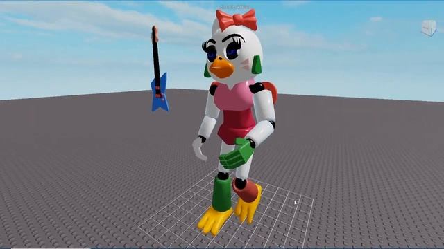 Glamrock Chica custom character made in Blender for ROBLOX STUDIO Glam chica fnaf roblox new badge смотреть онлайн