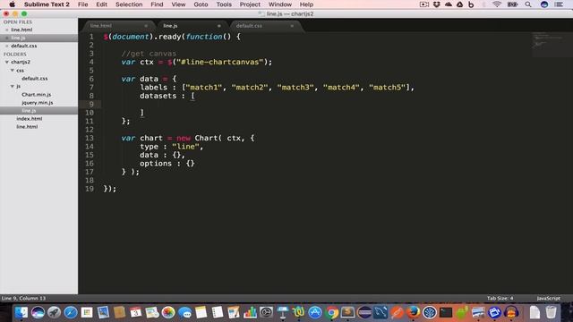 ChartJS 2.x | How to create Line Graph using ChartJS #2 смотреть онлайн