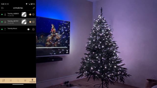 Управляй Своим Новым Годом с TWINKLY! Умная Гирлянда на Адресных Светодиодах Нового Поколения. ОБЗО смотреть онлайн