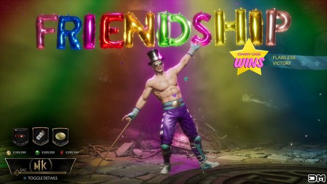 MK11 All Johnny Cage Brutalities, Fatalities, Friendship, Fatal Blow & Ending