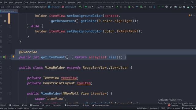 ANDROID - RECYCLERVIEW MULTIPLE ITEMS SELECTION TUTORIAL IN JAVA смотреть онлайн