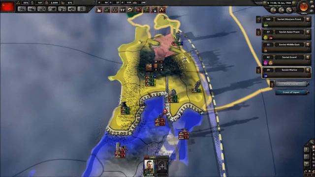 Let's Play Hearts of Iron 4 Soviet Union Episode 21 - March Towards Tokyo смотреть онлайн