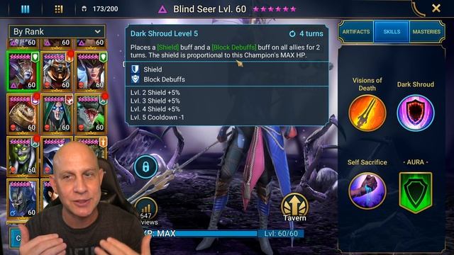 BLIND SEER NEW S -TIER 2.20 NEXT WEEK RAID SHADOW LEGENDS BLIND SEER BUILD MASTERIES SPEED RUNS смотреть онлайн