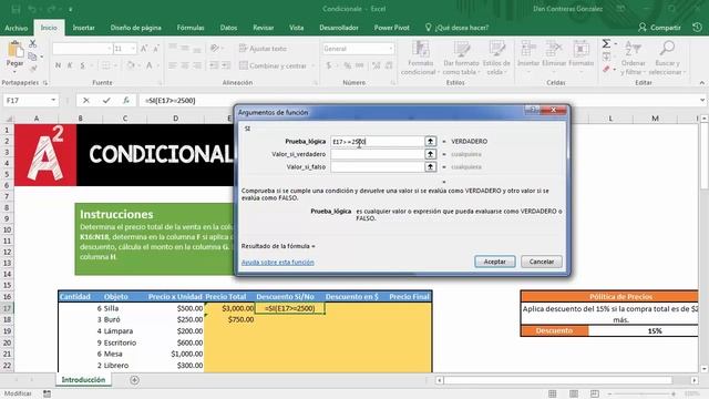 Curso de Excel de Básico a Avanzado - 9/14 - Condicionales смотреть онлайн
