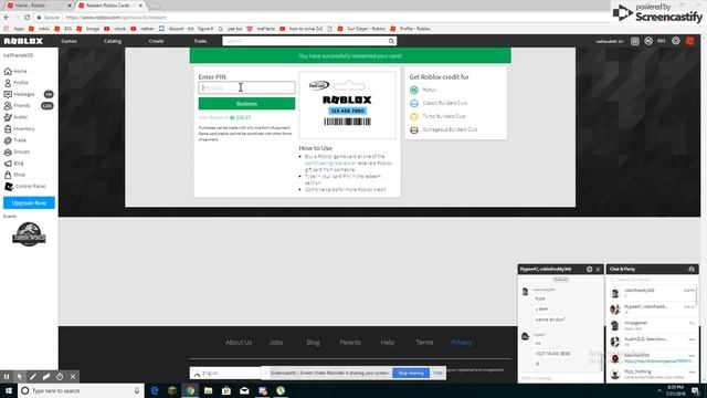 REDEEMING 5 ROBLOX CARDS! смотреть онлайн