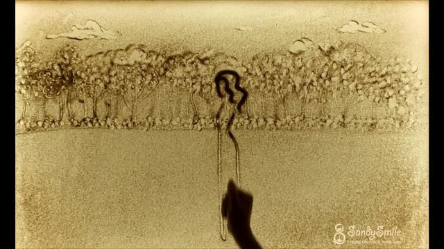 Рисование песком на свадьбу в ОАЭ от SandySmile смотреть онлайн