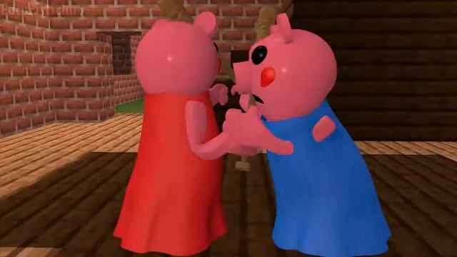 PIGGY vs BALDI ROBLOX CHALLENGE 2! Ft SONIC horror Chapter 1 Peppa Granny Minecraft Animation Game смотреть онлайн