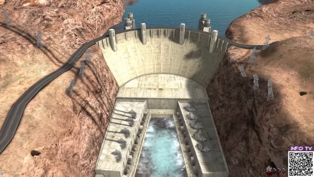 Гидроэлектростанция плотина Гувера, США смотреть онлайн