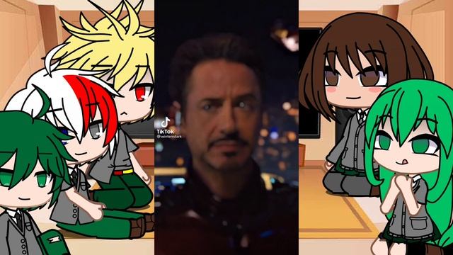 My Hero Academia React To Avengers. (Gacha Club) ASAHI-CHAN
