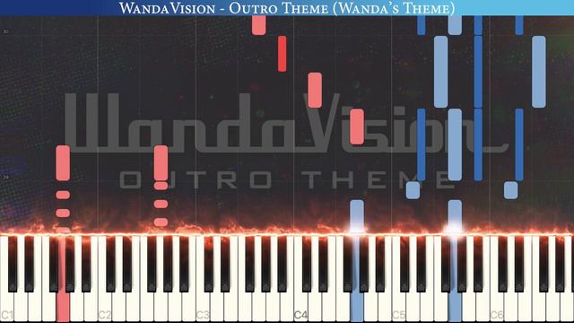 WandaVision - Outro Theme (Wanda's Theme) | Piano Tutorial смотреть онлайн