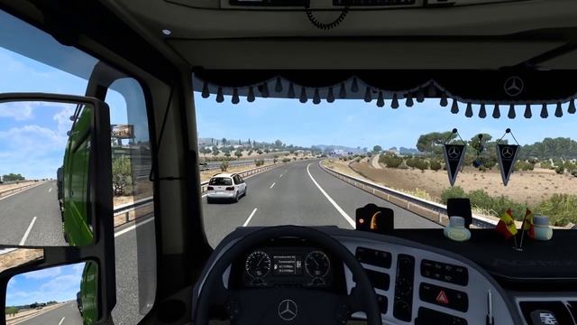[G29] ETS2 (4K 60FPS) | MERCEDES MP3 4165 V8 (open pipe) | HUELVA ?? - LISBON ?? смотреть онлайн