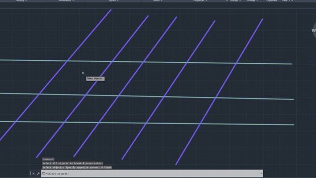 Automatically Break Intersection Lines & Objects with CAD Lisp смотреть онлайн