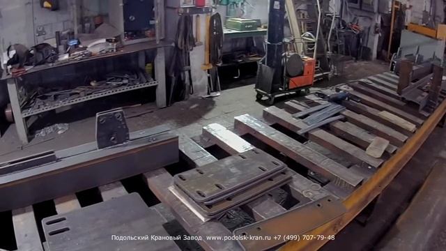 Производство подвесного мостового крана 3,2тн. смотреть онлайн