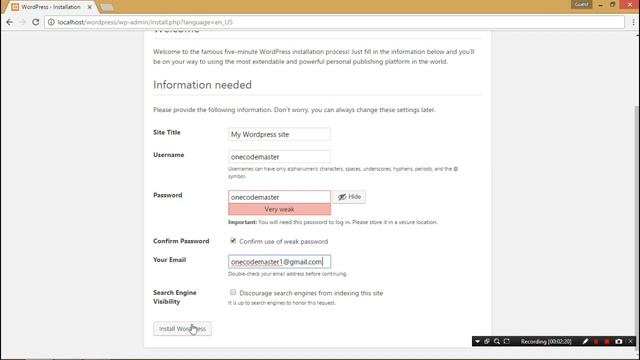 How to Install WordPress on Localhost | Setup WordPress on xampp смотреть онлайн