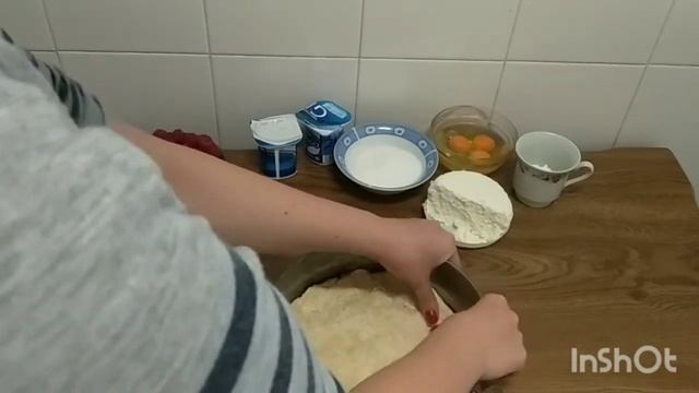 #кчаю#выпечка#ягоды#заливнойпирог#творог ЗАЛИВНОЙ ПИРОГ С ЯГОДАМИ И ТВОРОГОМ ! ?