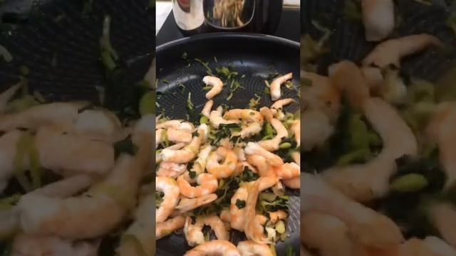 Паста с креветками смотреть онлайн