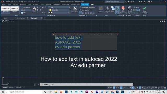 AutoCAD Basic Tutorial (Sinhala)- Part 12 - How to add text | create new text style | Text setting смотреть онлайн