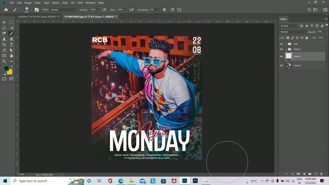 Club party Flyer - Photoshop cc | Flyer Design | Photoshop hindi смотреть онлайн