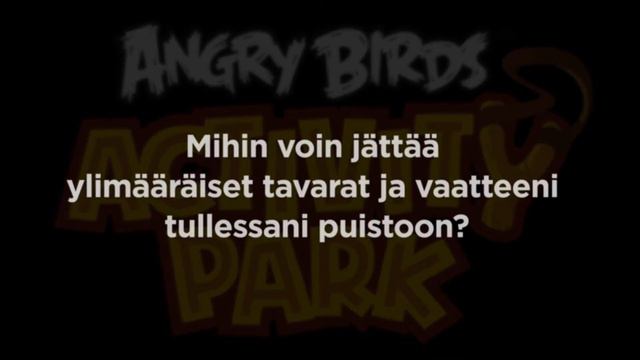 Angry Birds Activity Park Vuokatti - Taneli vastaa kysymyksiin смотреть онлайн