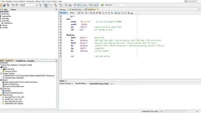 MPLAB X IDE v4 20 MyFirstASM default 2023 05 02 21 07 22 смотреть онлайн