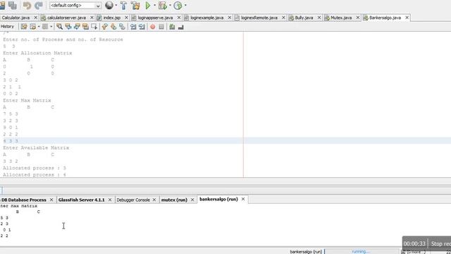 Banker's Algorithm In Java.(Code Available) смотреть онлайн