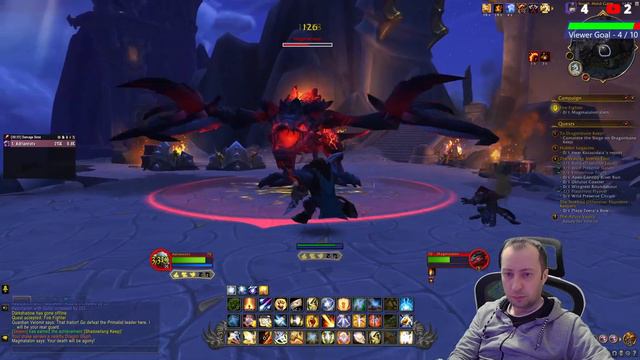 WoW Dragonflight - Magmatalon epic dragon fight gameplay смотреть онлайн